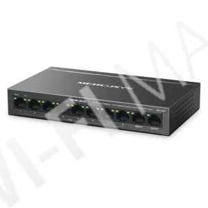 Mercusys MS110CP, неуправляемый c 2-мя портами RJ45 (1 Гбит/с) и 8-ю PoE+ (10/100 Мбит/с) коммутатор