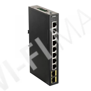 D-Link DIS-100G-10S/A, неуправляемый с 8-ю 1 Гбит/с и 2-мя SFP портами коммутатор