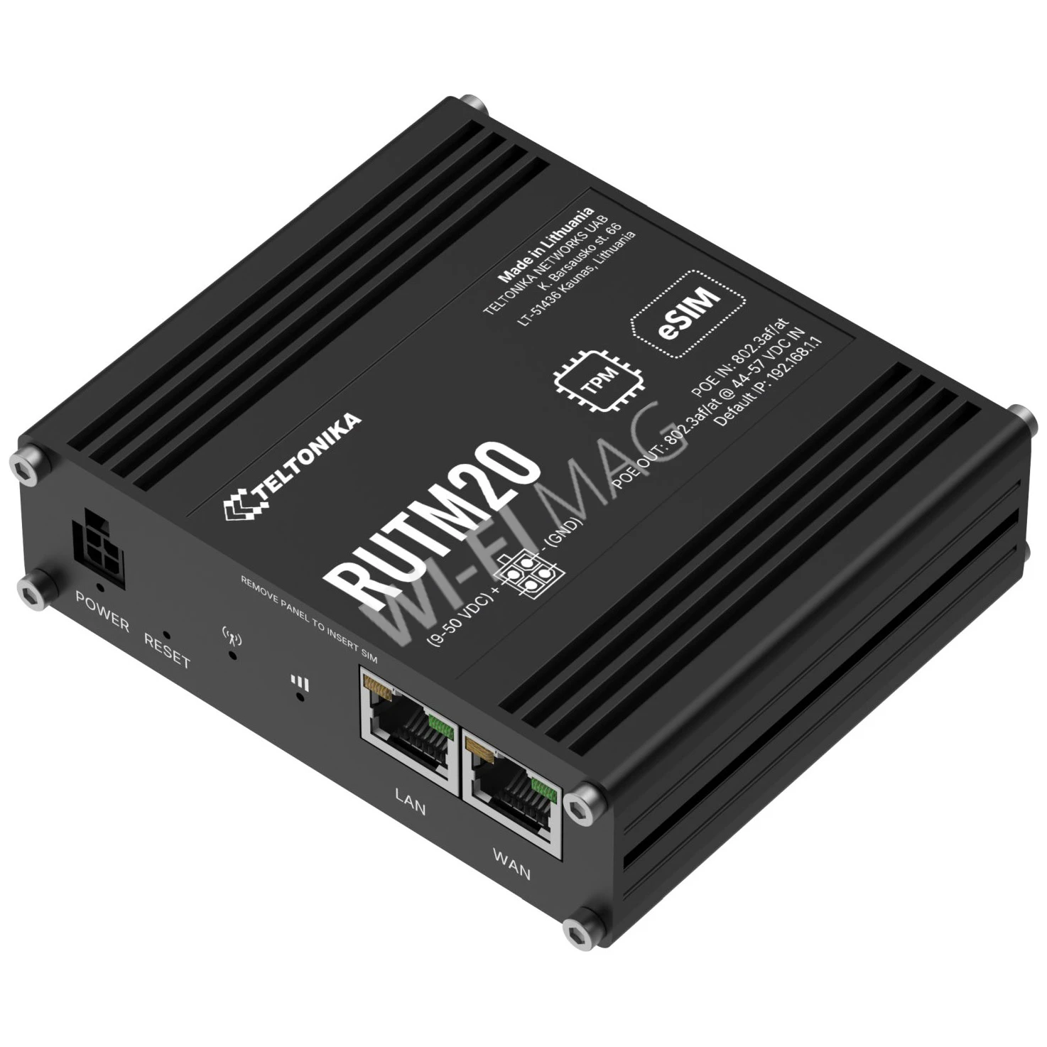 Teltonika RUTM20 Compact 5G Router, 5G-маршрутизатор для решений IoT и IIoT
