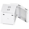 Ubiquiti 12U Rack Cabinet Glass Front Door Swing (700 мм) двухсекционный стоечный шкаф 12U с 2-мя вентиляторами и стеклянной дверцей