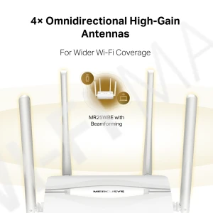 Mercusys MR25WBE BE3600, двухдиапазонный маршрутизатор Wi‑Fi 7
