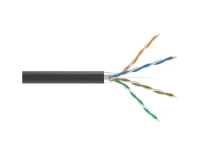 Кабельная продукция Кабель Conexpro FTP, CAT5e, PE, 24AWG, 6.3мм, 1м, черный