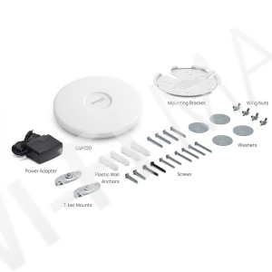 TP-Link EAP720 BE5000, двухдиапазонная точка доступа Omada Wi-Fi 7 с поддержкой PoE