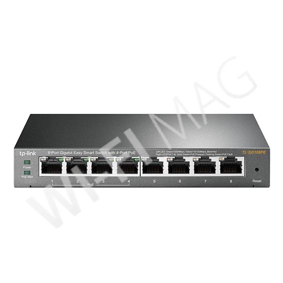 TP-Link TL-SG108PE, 8‑портовый коммутатор с 4 портами PoE