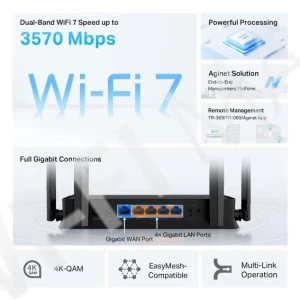 TP-Link EB210 BE3600 Dual-Band Wi-Fi 7 Router, двухдиапазонный маршрутизатор Wi‑Fi 7