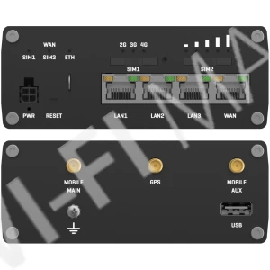 Teltonika RUTX09 Industrial Cellular Router 2 SIM+eSIM, промышленный сотовый маршрутизатор GNSS