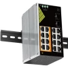Conexpro GNT-IG1218F8-AC, промышленный с 16 LAN (8 PoE) 1 Гбит/с и 2 SFP портами неуправляемый коммутатор