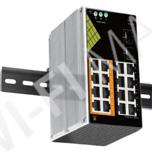 Conexpro GNT-IG1218F8-AC, промышленный с 16 LAN (8 PoE) 1 Гбит/с и 2 SFP портами неуправляемый коммутатор