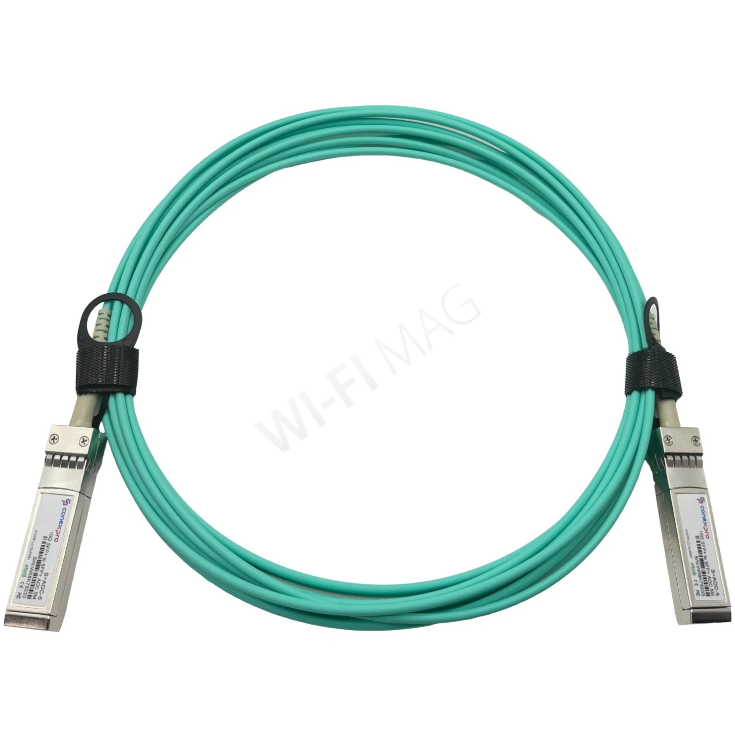 Conexpro S+AOC-5 (10G, SFP+, AOC, DDM) AOC-кабель бирюзовый (5 метров)