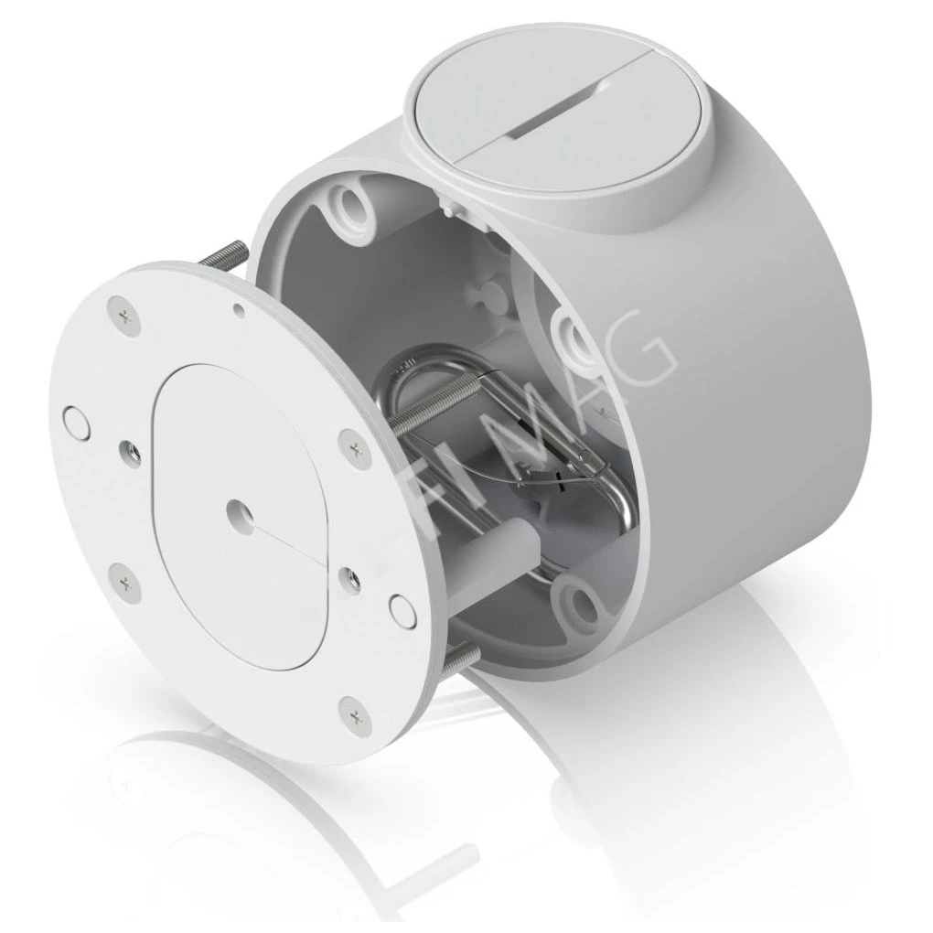 Ubiquiti UniFi Camera Compact Junction Box White, белая монтажная коробка для камер UVC-G5-Dome-Ultra и UVC-G5-Turret-Ultra