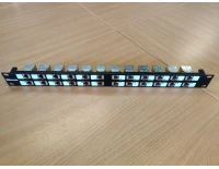 Патч-панель модульная Wirewin 24p 19" 1U в комплекте с модулями Keystone Jack RJ-45 Cat.6A FTP