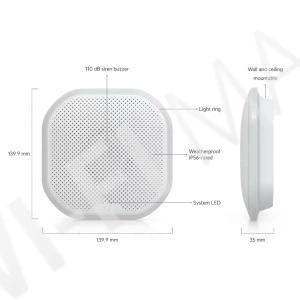Ubiquiti UniFi Protect Siren PoE, всепогодная сирена 110 дБ с подсветкой и питанием по PoE