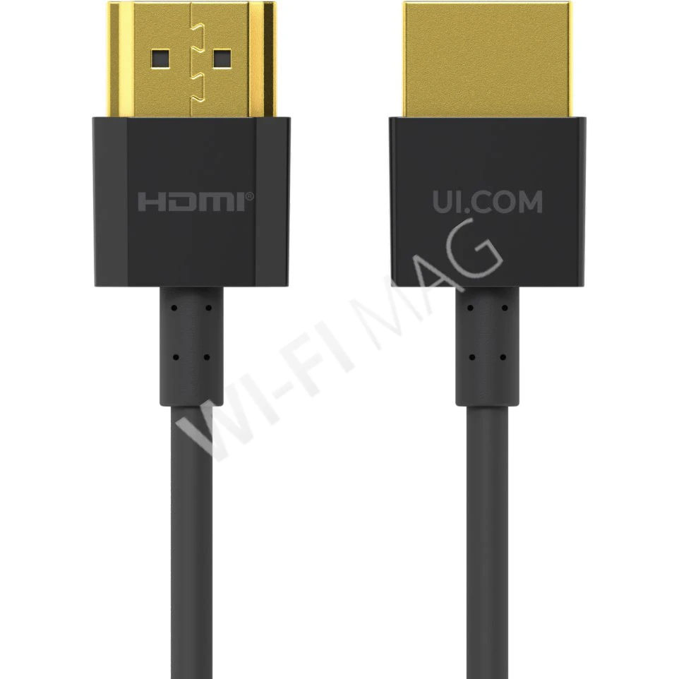 Ubiquiti Nano-Thin HDMI Cable (1 метр) тонкий HDMI-кабель стандарта 2.1b черный