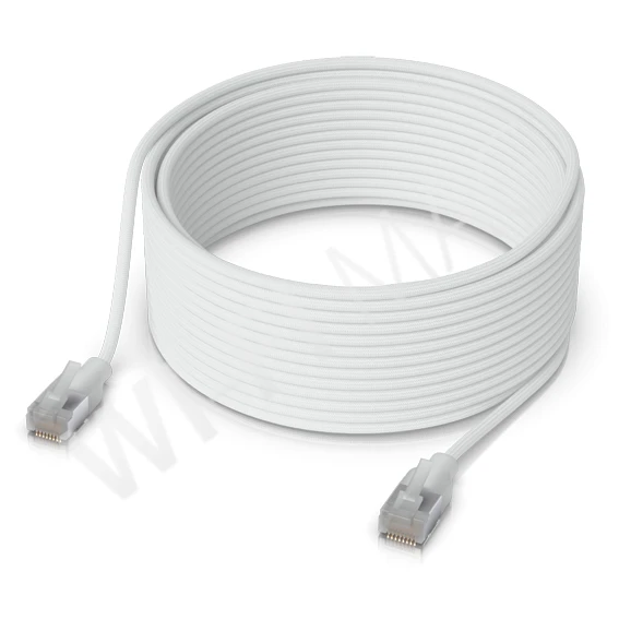 Ubiquiti UniFi Etherlighting Patch Cable (15 метров) патч-кабель Cat.6A, RJ45, белый
