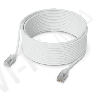 Ubiquiti UniFi Etherlighting Patch Cable (15 метров) патч-кабель Cat.6A, RJ45, белый