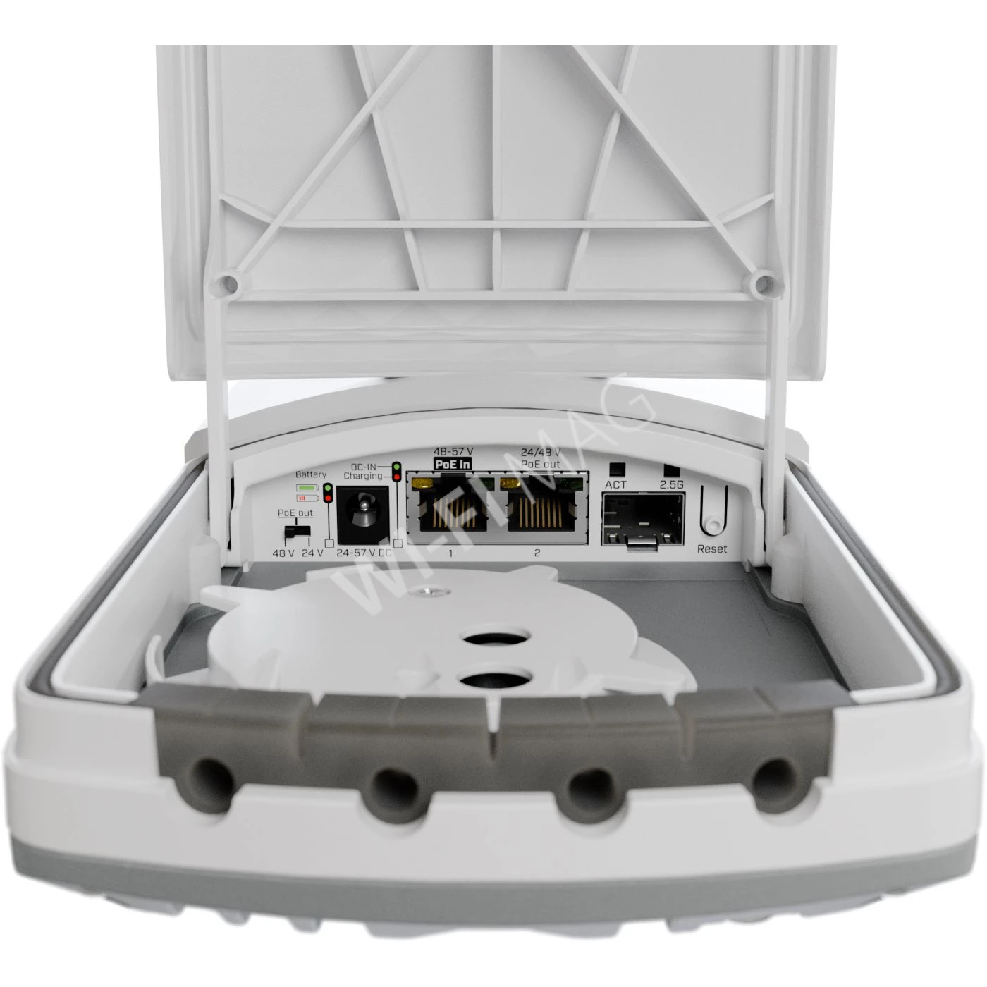 Mikrotik Fiber to Copper converter with backup battery (FTC21-ups) уличный медиаконвертер с резервной батареей