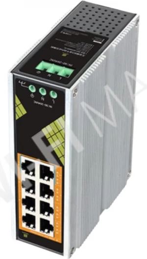 Conexpro GNT-IG1008GP-AC, промышленный с 8 PoE (1 Гбит/с) портами неуправляемый коммутатор