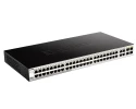 D-Link DGS-1210-52/FL, управляемый с 48 портами 1 Гбит/с и 4 комбо-портами SFP коммутатор