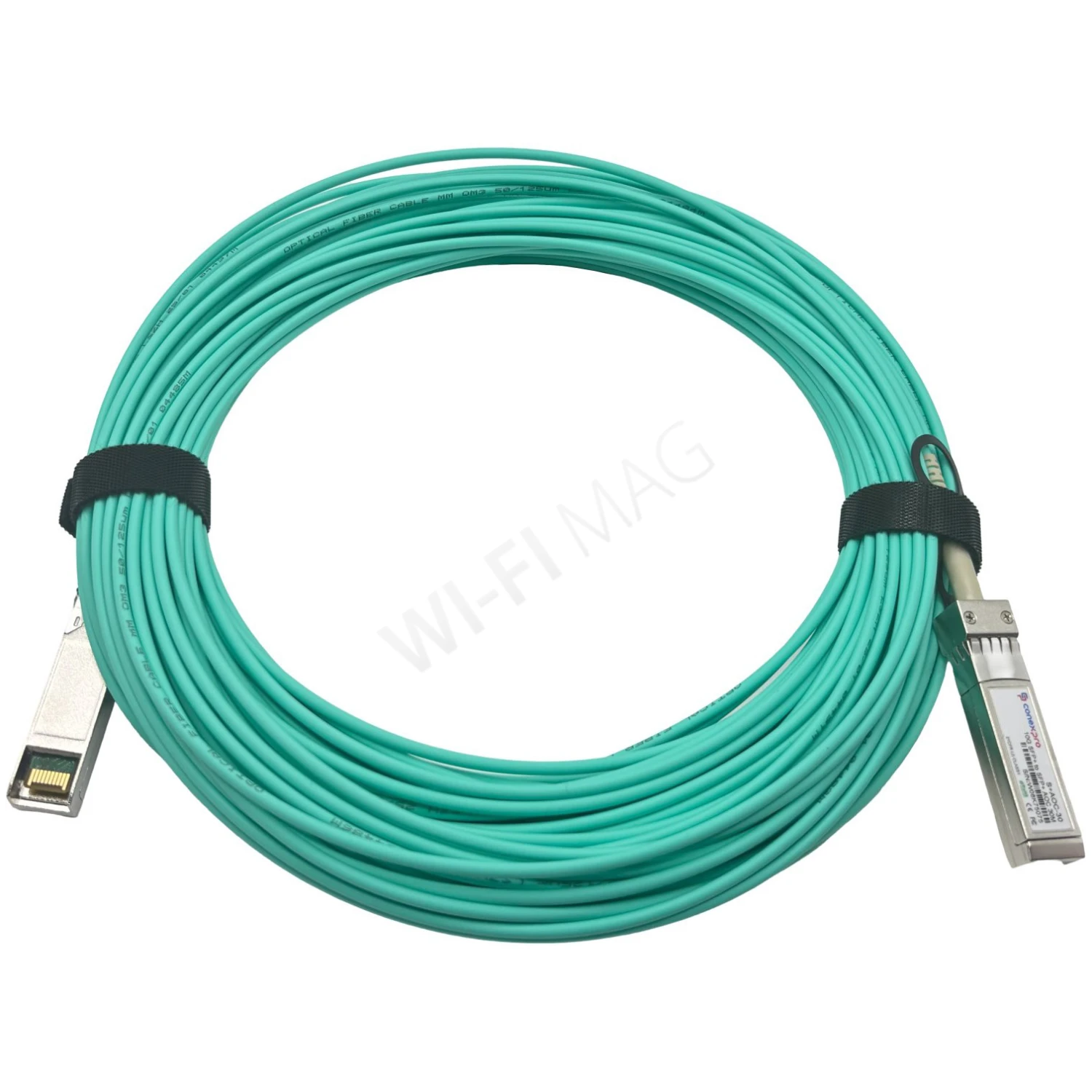 Conexpro S+AOC-30 (10G, SFP+, AOC, DDM) AOC-кабель бирюзовый (30 метров)