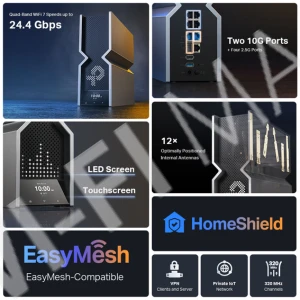 TP-Link Archer BE900 BE24000, четырёхдиапазонный роутер Wi‑Fi 7
