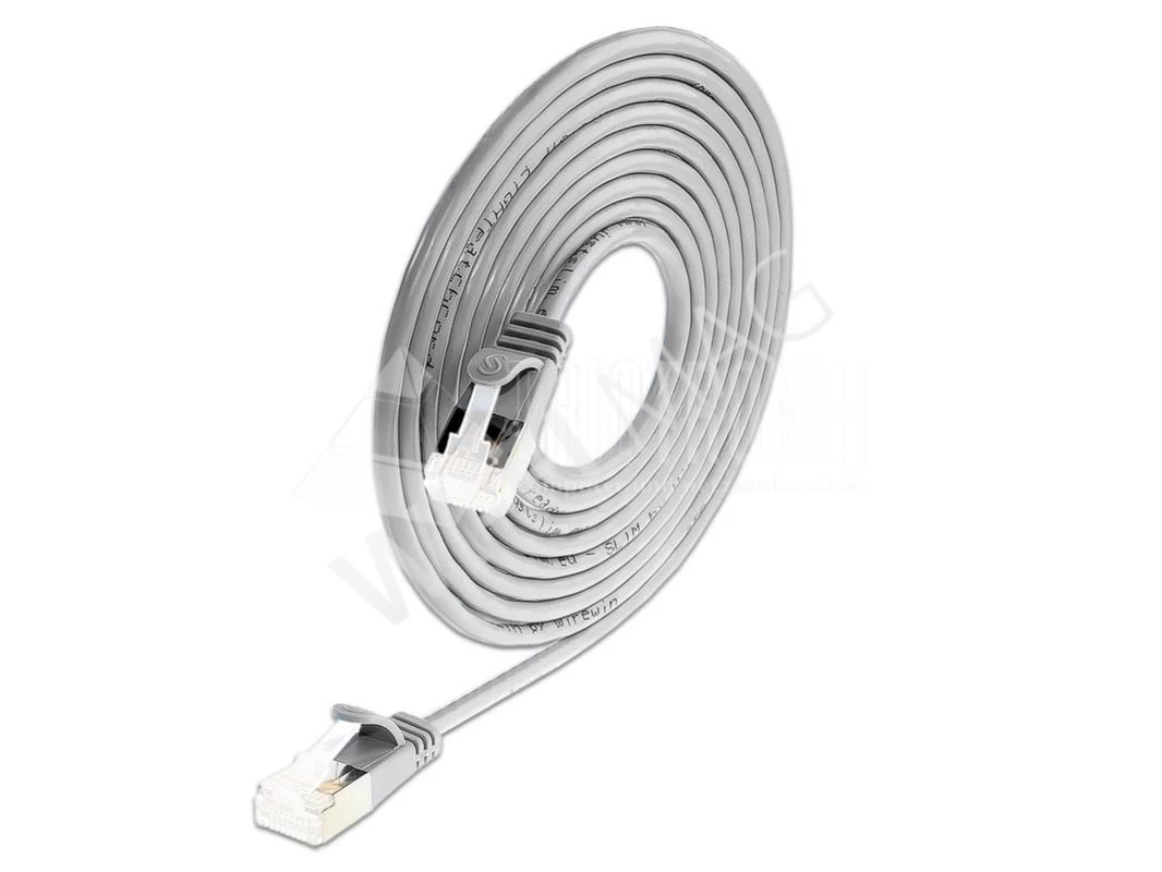 Кабель Wirewin SLIM LIGHT STP Cat.6A, 0.5 м серый