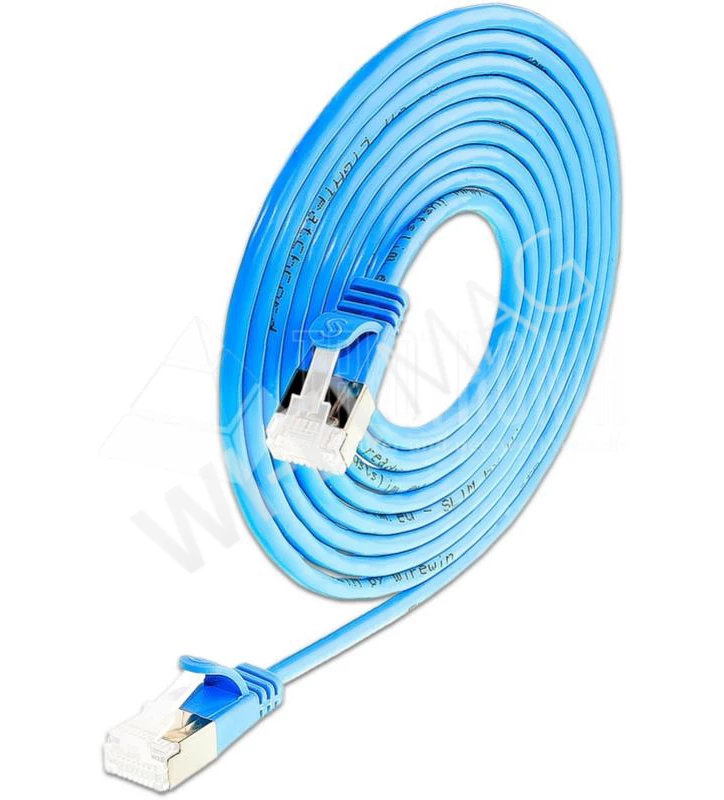 Кабель Wirewin SLIM LIGHT STP Cat.6A, 1.0 м синий
