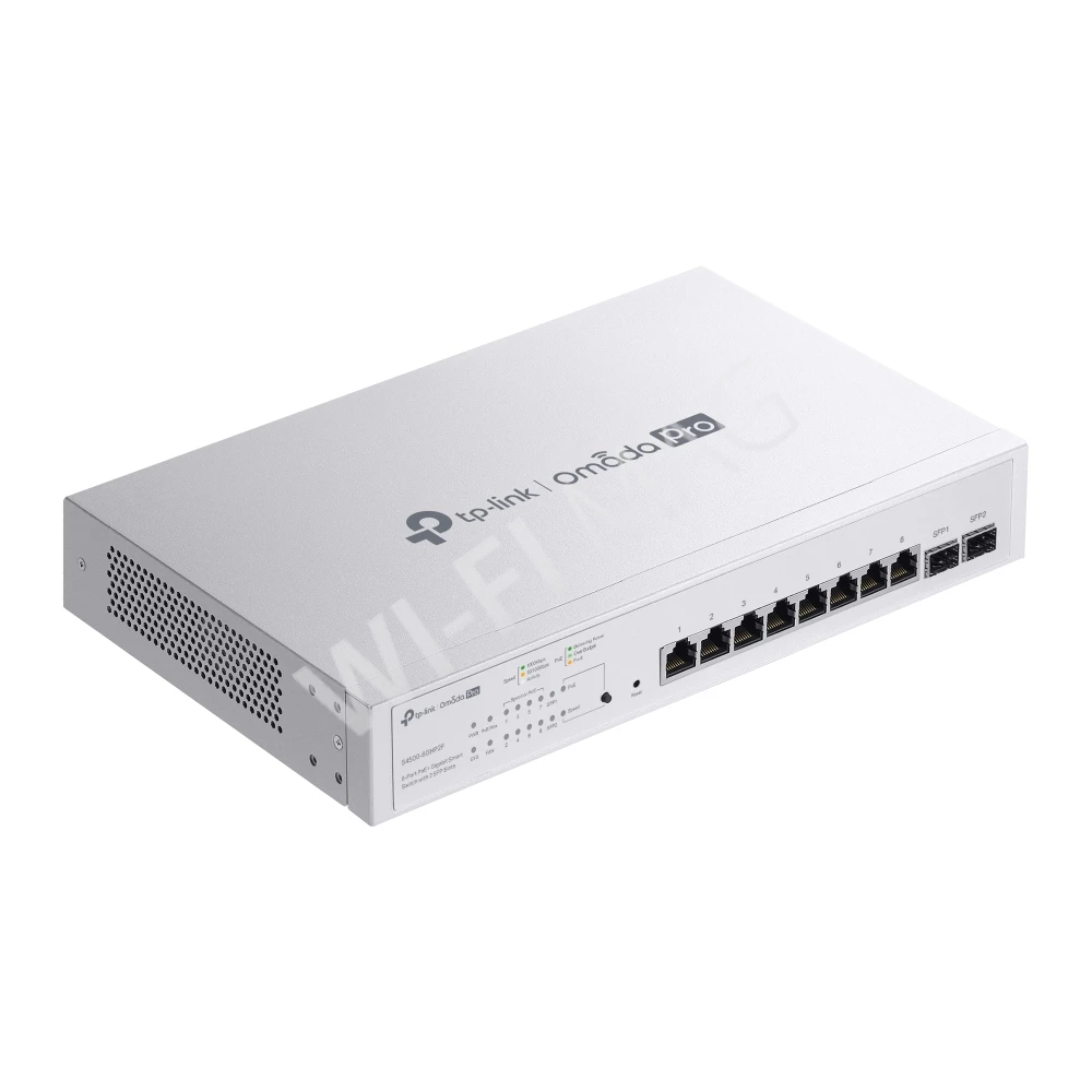 TP-Link S4500-8GHP2F, 2 SFP+ и 8 портов 1 Гбит/с PoE+ линейки Omada Pro управляемый Smart коммутатор