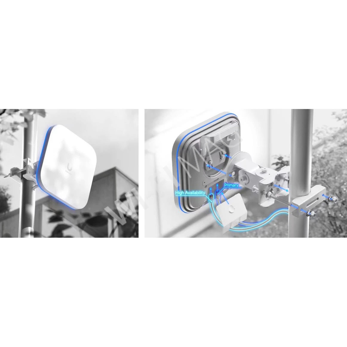 Ubiquiti UniFi Enterprise E7 Campus, уличная трехдиапазонная точка доступа Wi-Fi 7 PoE++ с 10-ю пространственными потоками