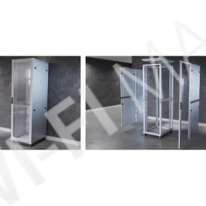 Ubiquiti 42U Rack Cabinet Glass Front Door (800 мм) напольная стойка 42U с 4-мя вентиляторами и стеклянной дверцей