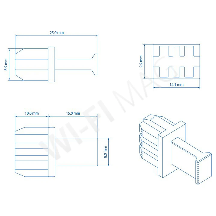 Teltonika PR5MEC33 (2-pack) SFP Dust Cover, пылезащитная заглушка (2 штуки)