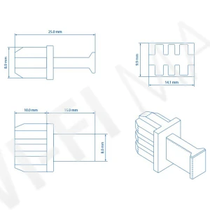 Teltonika PR5MEC33 (2-pack) SFP Dust Cover, пылезащитная заглушка (2 штуки)