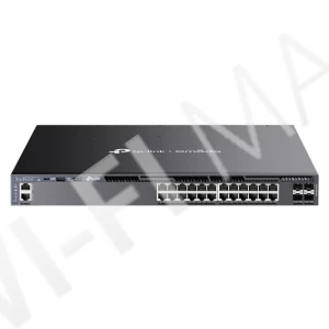 TP-Link SG6428XHP, 24-порта 1 Гбит/с PoE+ и 4 порта SFP+ стекируемый управляемый коммутатор Omada
