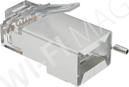 Коннектор Conexpro FTP RJ45, Cat.5e, 8p8c, wire, gilded, экранированный с зажимом для кабеля заземления