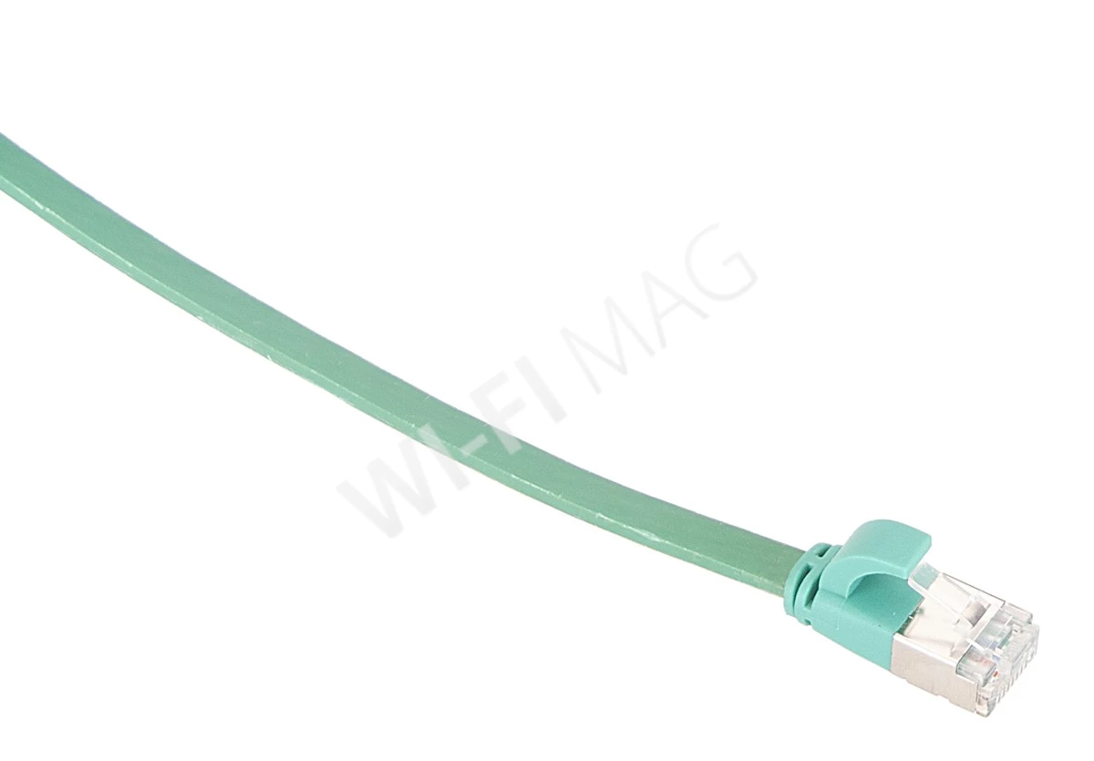Кабель патч-корд Masterlan Comfort patch cable U/FTP, Cat6A, flat, 2 м, экранированный, зеленый