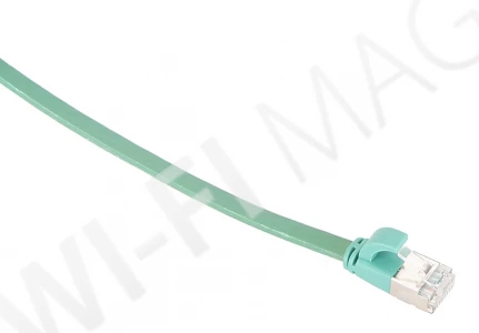 Кабель патч-корд Masterlan Comfort patch cable U/FTP, Cat6A, flat, 2 м, экранированный, зеленый