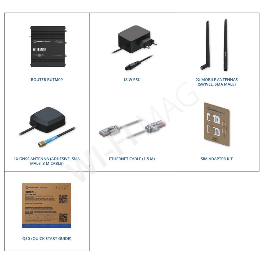 Teltonika RUTM09, мобильный маршрутизатор 4G LTE Cat 6 c GNSS и 2-мя слотами для SIM