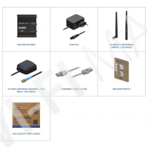 Teltonika RUTM09, мобильный маршрутизатор 4G LTE Cat 6 c GNSS и 2-мя слотами для SIM