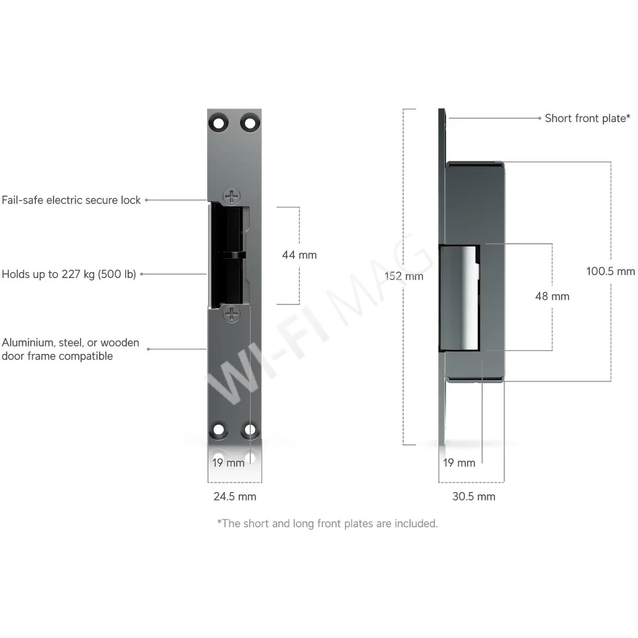 Ubiquiti UniFi Access Fail-Secure Strike Lock 8mm, электрический замок с защелкой и защитой от сбоев