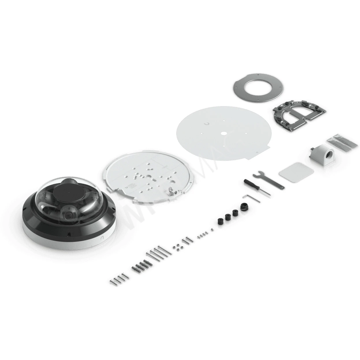 Ubiquiti UniFi AI Multi Sensor 4 Camera White, 32 Мп белая уличная PoE++ с 4-мя объективами и 2,33-кратным зумом IP-видеокамера