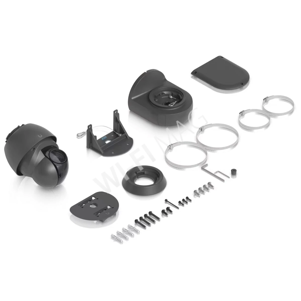 Ubiquiti UniFi AI PTZ Industrial Camera Black, 8 Мп уличная PoE++ с 22-кратным зумом и ночным видением черная IP-видеокамера