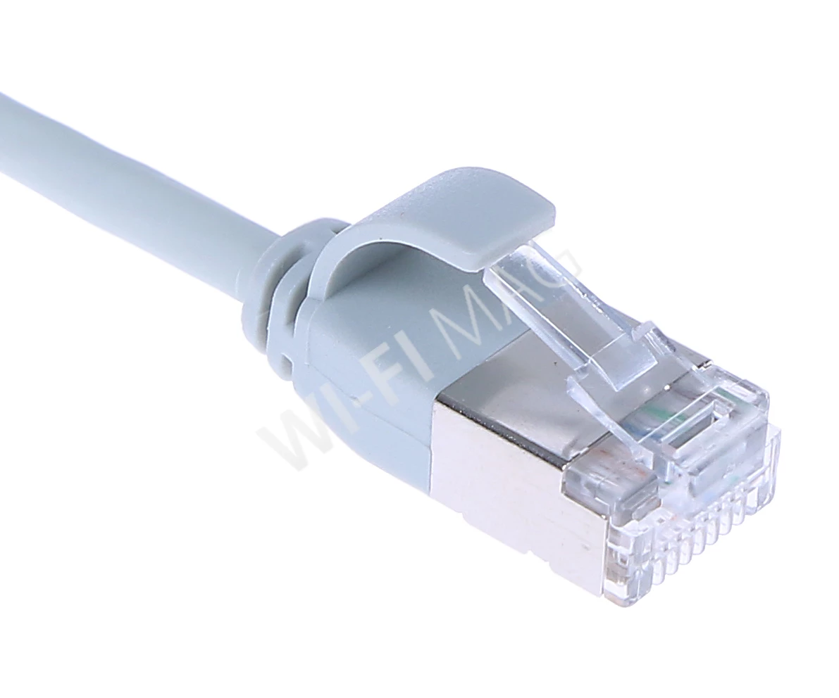 Кабель патч-корд Masterlan Comfort patch cable U/FTP, Cat6A, extra slim, LSZH, 1 м, экранированный, серый