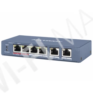 Hikvision DS-3E0106HP-E, неуправляемый коммутатор Hi-PoE