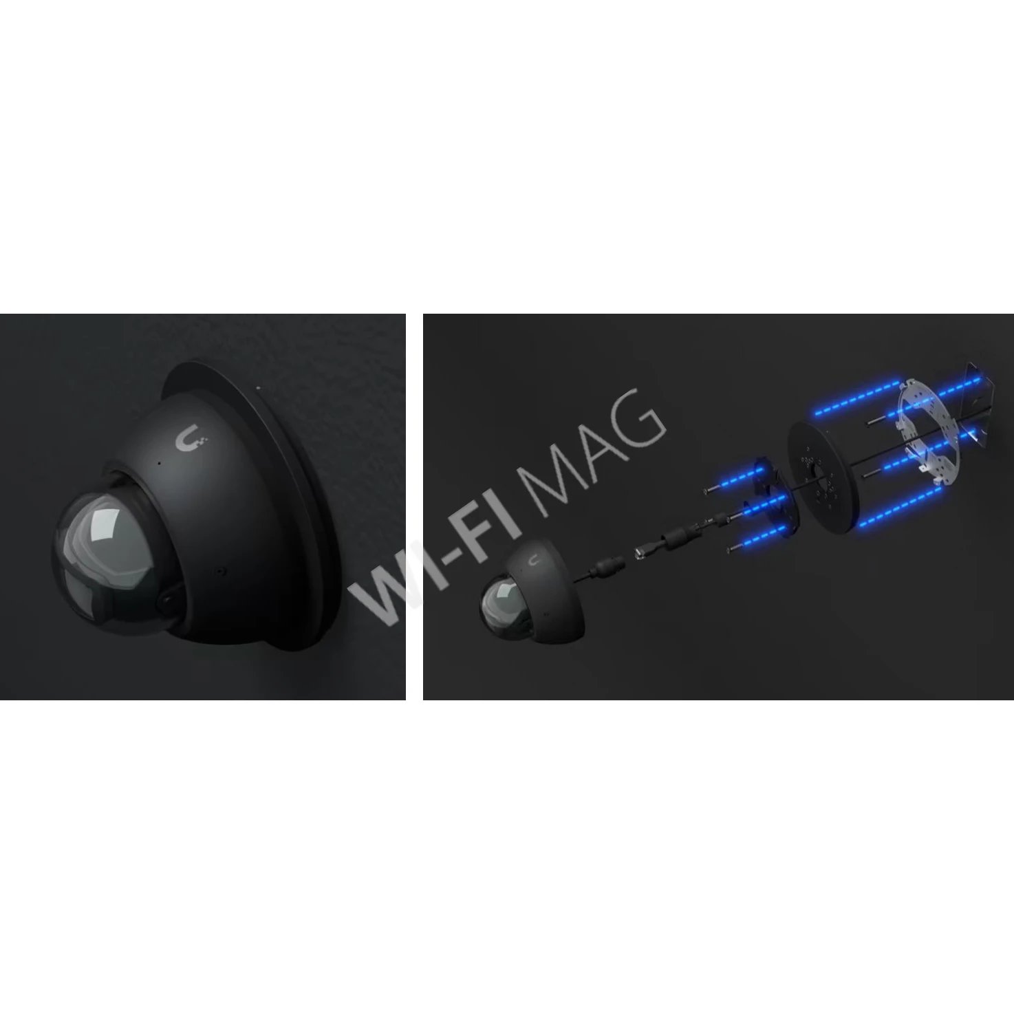 Ubiquiti UniFi Protect Gang Box Mounting Plate Black, черная пластина для сопряжения камер с распределительными коробками