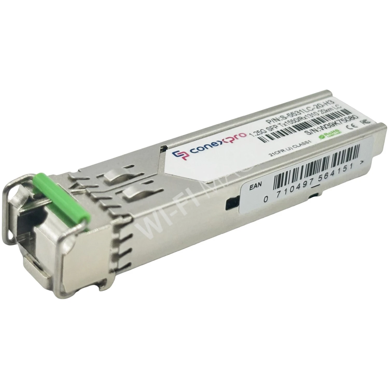 Conexpro S-5531LC-20-H3 модуль SFP Single Mode, 1.25 Гбит/с, LC, WDM/BiDi, 20 км (Tx=1550/Rx=1310) DDM - H3C