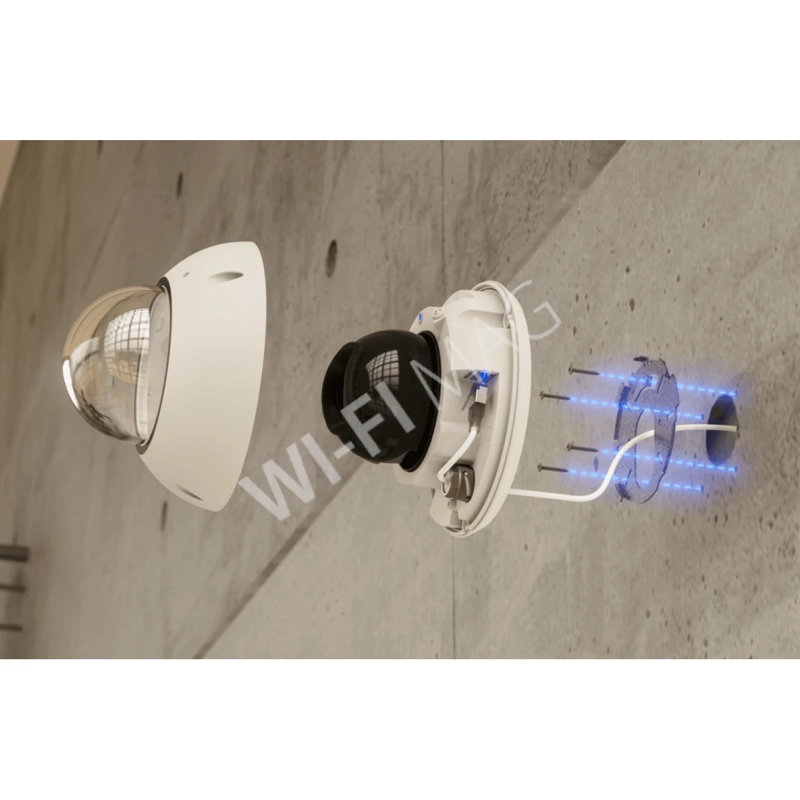 Ubiquiti UniFi G6 Edge Dome Camera, 8 Мп уличная PoE+ с микрофоном и ночным видением белая IP-видеокамера