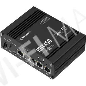 Teltonika RUTX50 Industrial 5G Router 2 SIM+eSIM, промышленный сотовый маршрутизатор Wi-Fi 5