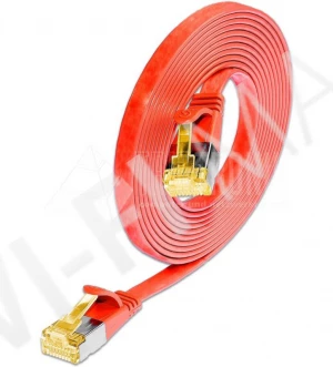 Кабель Wirewin SLIM STP Cat.6A, 7.0 м красный