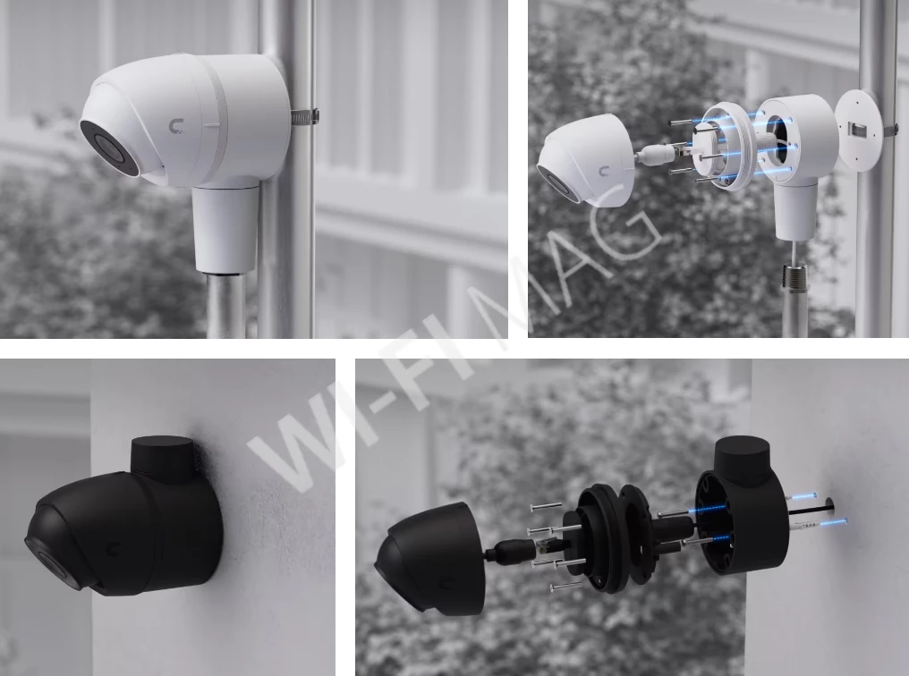 Ubiquiti UniFi Camera Compact Junction Box Black, черная монтажная коробка для камер UVC-G5-Dome-Ultra и UVC-G5-Turret-Ultra