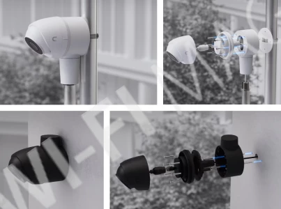 Ubiquiti UniFi Camera Compact Junction Box Black, черная монтажная коробка для камер UVC-G5-Dome-Ultra и UVC-G5-Turret-Ultra