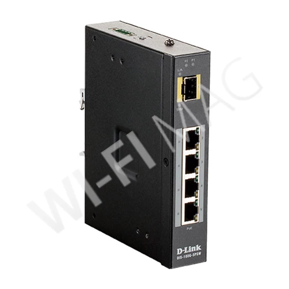 D-Link DIS-100G-5PSW/A1A, 5-портовый неуправляемый коммутатор с PoE